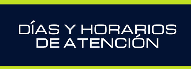 Días y horarios